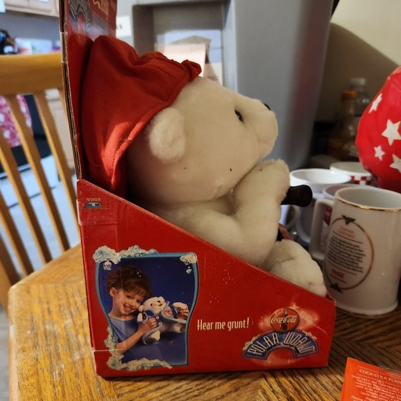 Coca Cola Polar World Bear Cubs Plush Lights & Sound 1998 - Picture 4 of 4